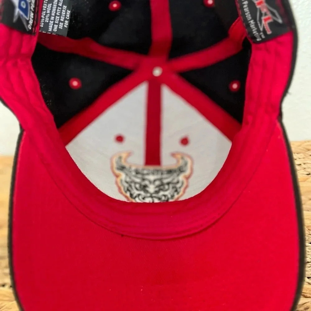 Vintage XFL San Francisco Demons Hat Black Adjustable Strapback Embroidered Logo - Picture 8 of 8